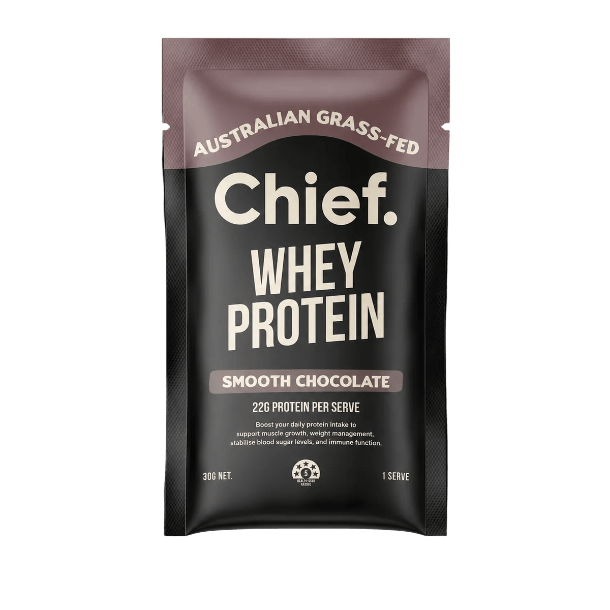 Grass-fed Whey Protein Powder - Smooth Chocolate - 30g