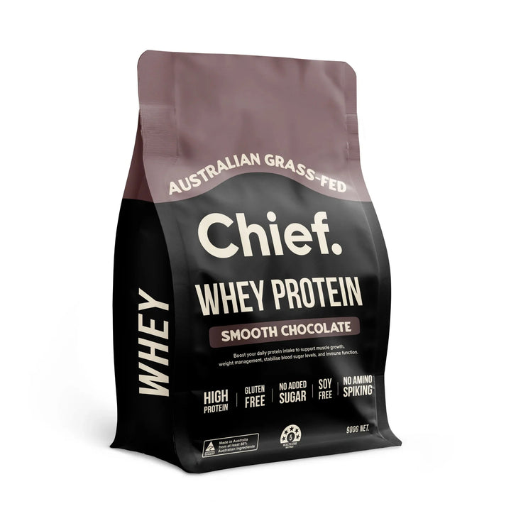 Grass - fed Whey Protein Powder - Smooth Chocolate - 900g - Yo Keto