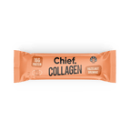 Chief Collagen Bar Hazelnut Brownie 45 g, front of wrapper