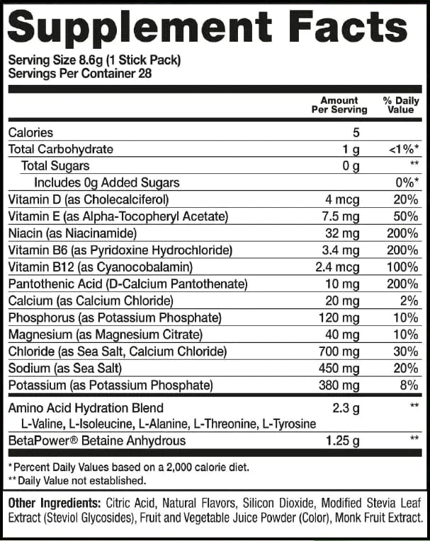 Healthy Hydration - Lemon Lime - 28 Serves - Yo Keto