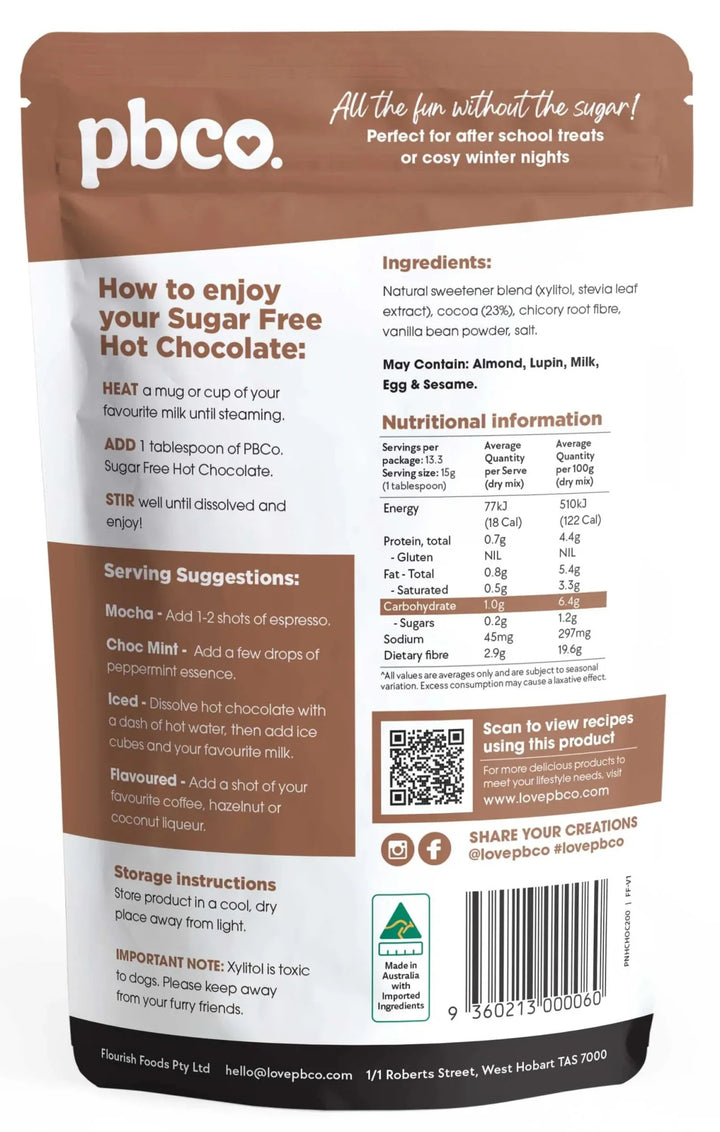 Hot Chocolate - 98% Sugar Free - Yo Keto