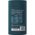 Nutrition label and ingredients list on Ritua Hydrate - Berry - 30 Pack electrolyte drink container in teal packaging.