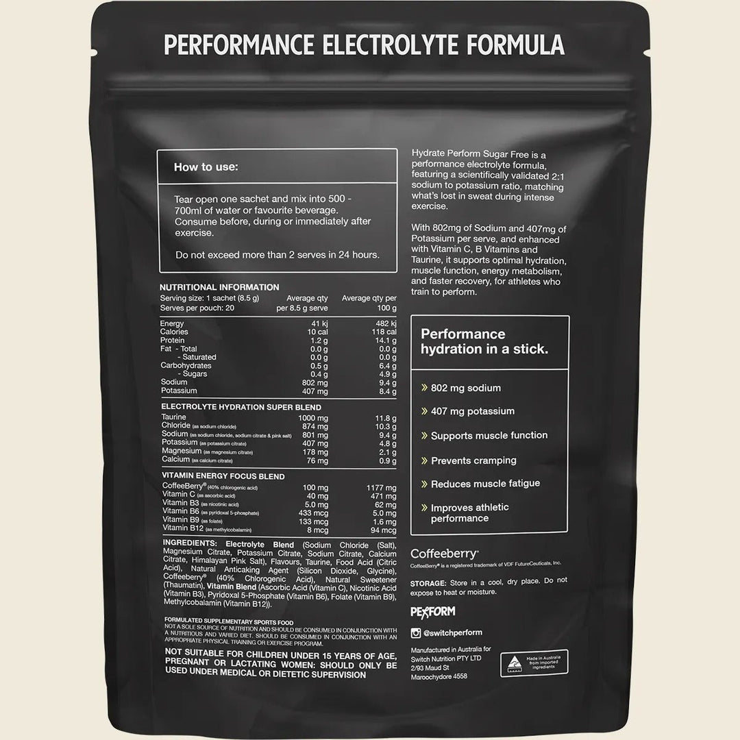 Hydrate Perform - Kiwi Watermelon - 20 Sticks - Yo Keto