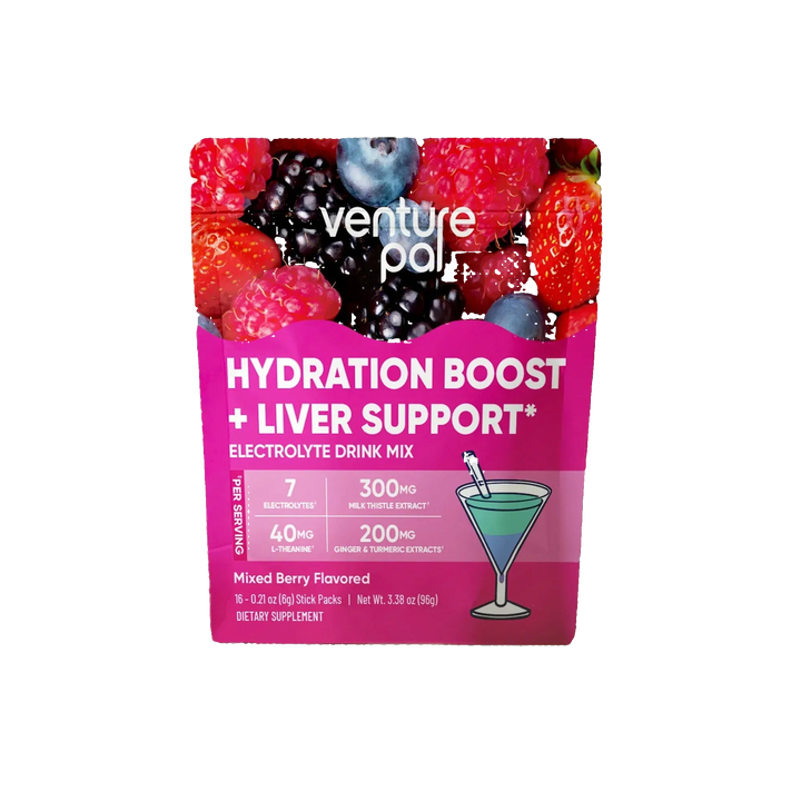 Hydration Boost + Liver Support - Mixed Berry - 16 Sticks
