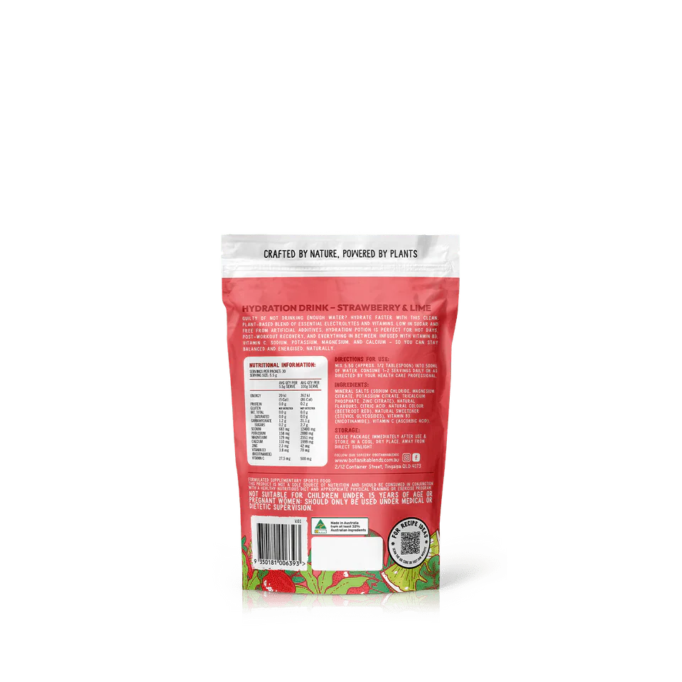 Hydration Potion Strawberry Lime - 165g - Yo Keto