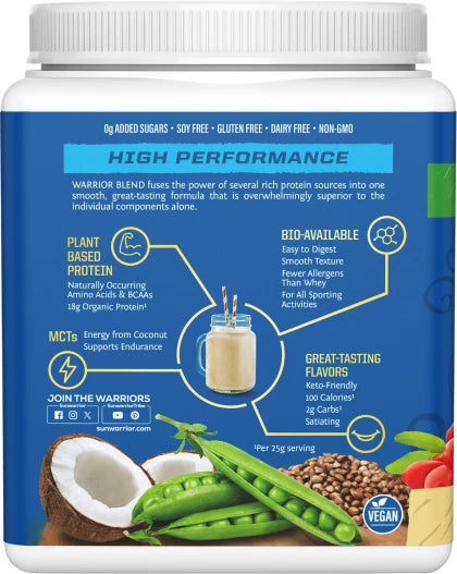 Protein Powder Warrior Blend Vanilla 375g