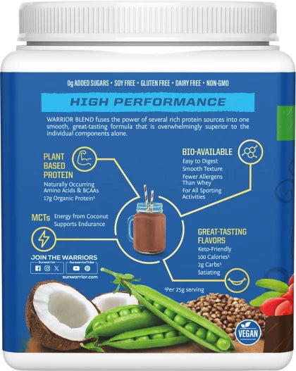 Protein Powder Warrior Blend Chocolate 375g