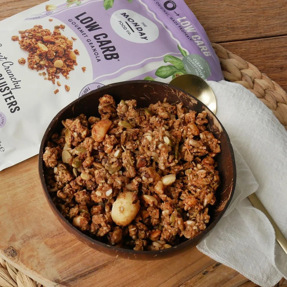 Keto Gourmet Granola - Sweet Crunchy Macadamia Clusters - 800g