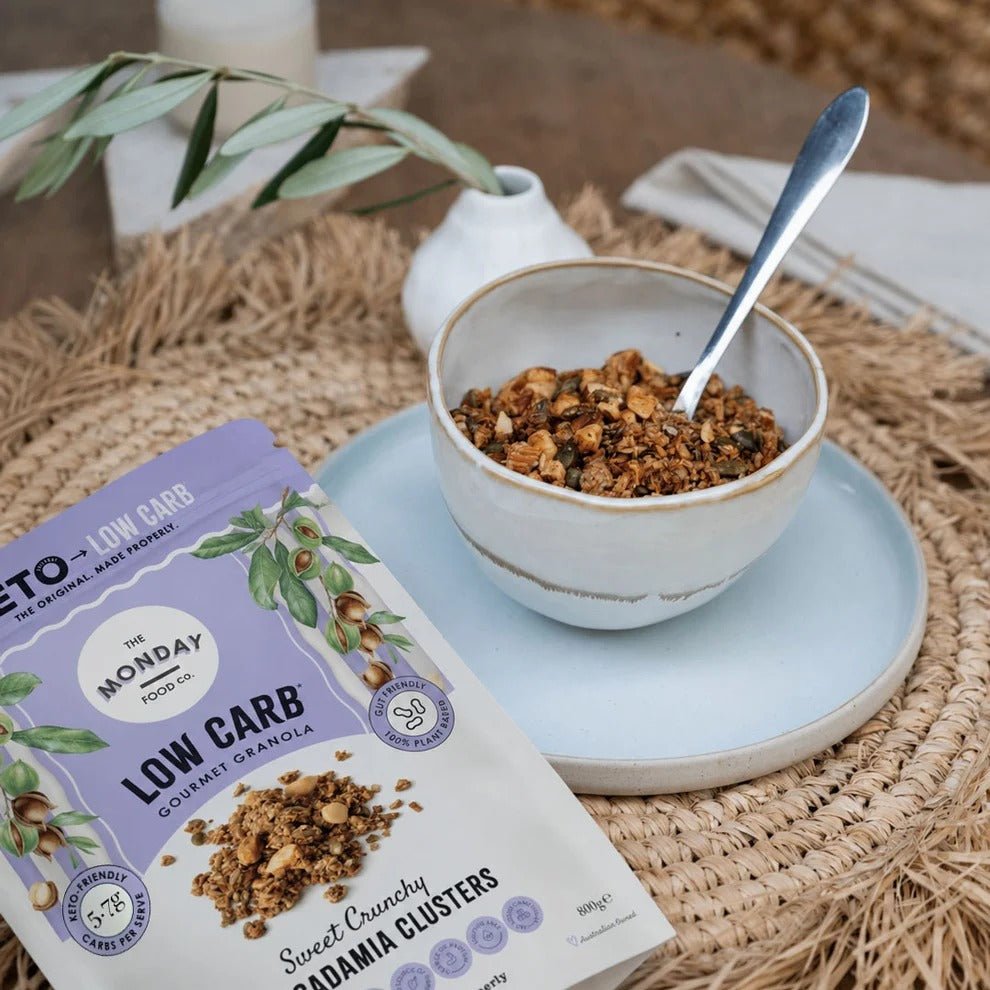 Keto Gourmet Granola - Sweet Crunchy Macadamia Clusters - 800g