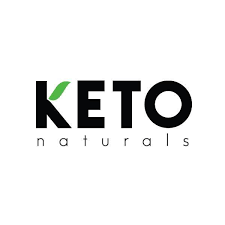 Keto Naturals logo with a green leaf detail, representing the Almond Flour Cracker Variety Pack, a low carb keto-friendly snack option.