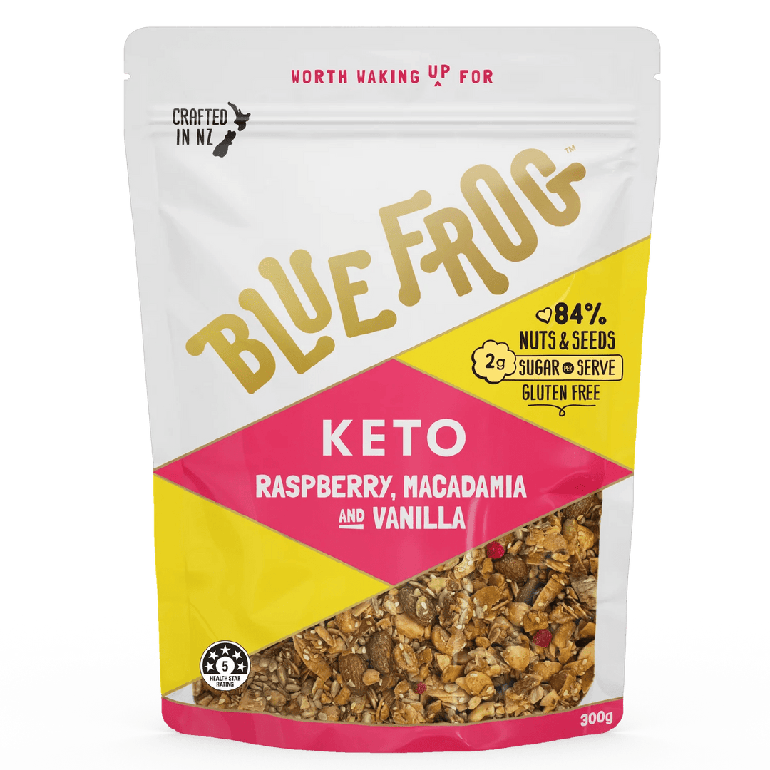 KETO Raspberry, Macadamia, and Vanilla - 300g - Yo Keto