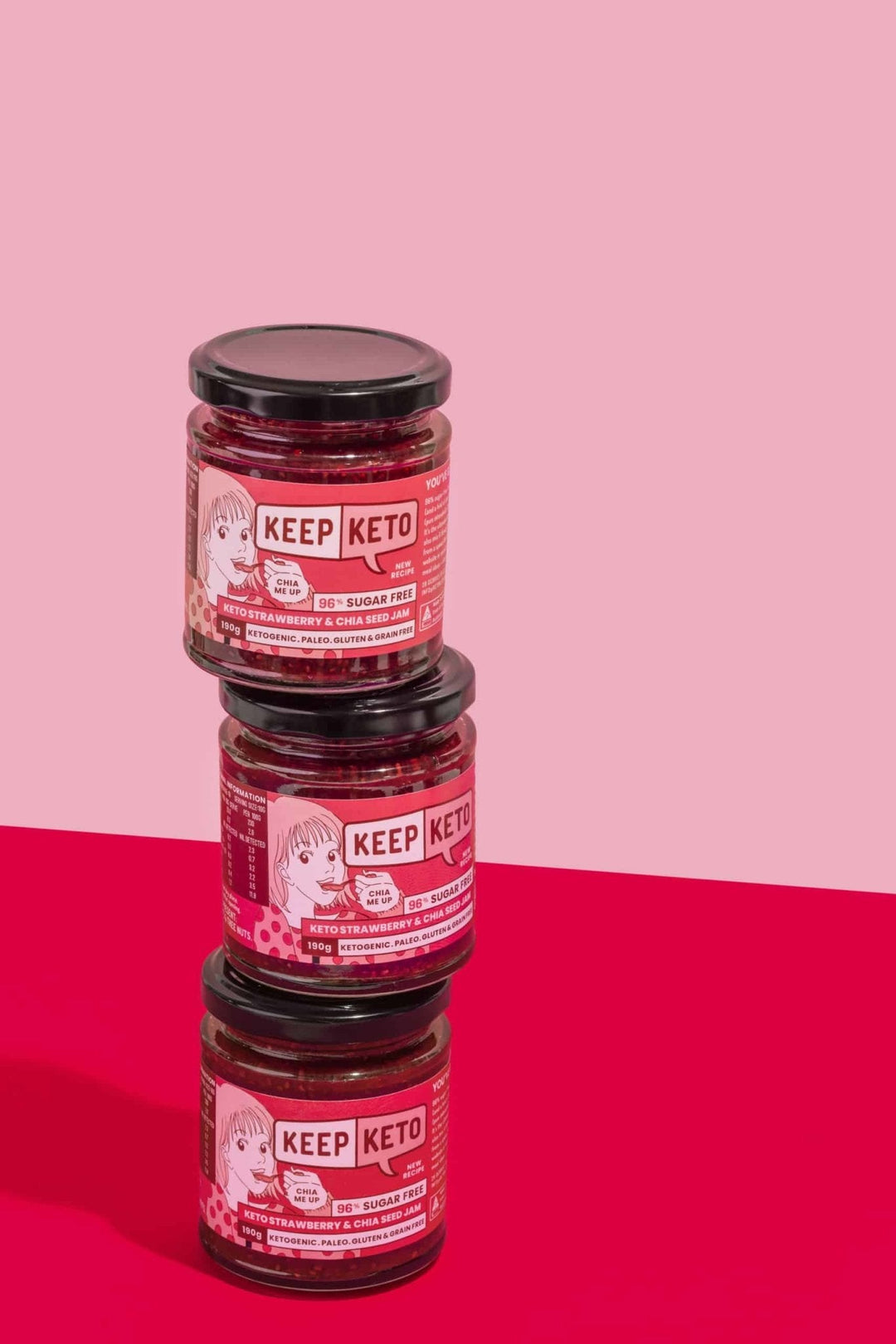 Keto Strawberry and Chia Seed Jam - Yo Keto