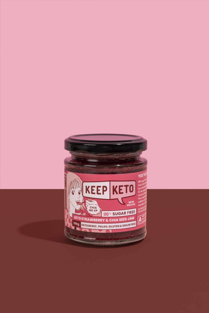 Keto Strawberry and Chia Seed Jam - Yo Keto