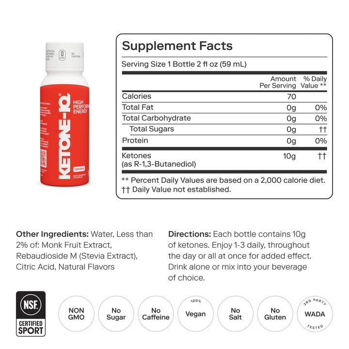 Ketone - IQ - Classic Shot - 59mL - Love Low Carb