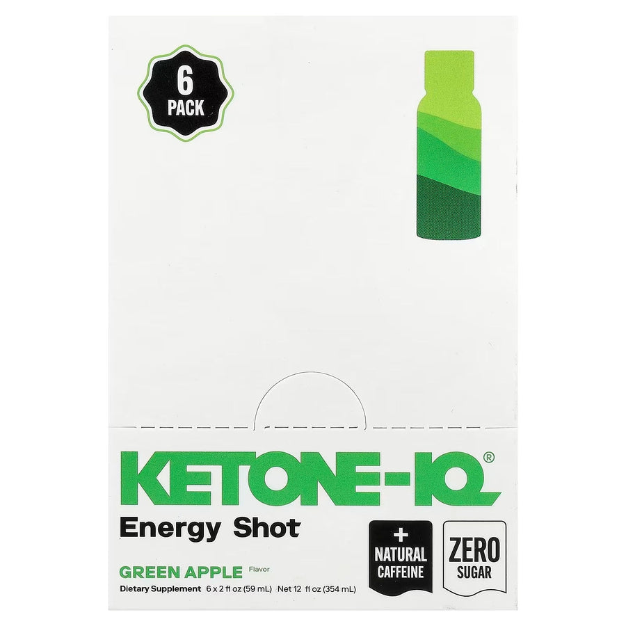 Ketone - IQ - Energy Shot - Green Apple - 6 x 59mL - Love Low Carb