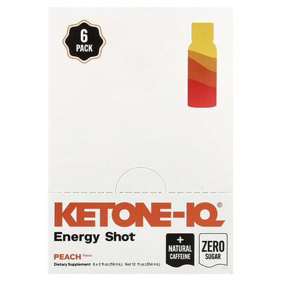 Ketone - IQ - Energy Shot - Peach - 6 x 59mL - Yo Keto