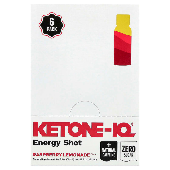 Ketone - IQ - Energy Shot - Raspberry Lemonade - 6 x 59mL - Yo Keto