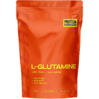 L-Glutamine - Pure - 200g by Protein Supplies Australia in orange packaging for recovery and gut health