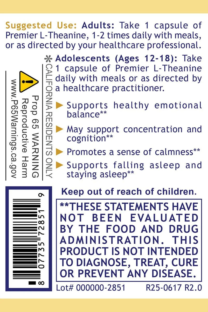 L-Theanine - 60 Capsules