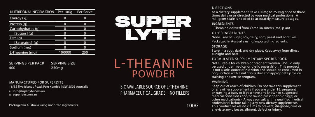 L-Theanine Powder - 100g - Yo Keto