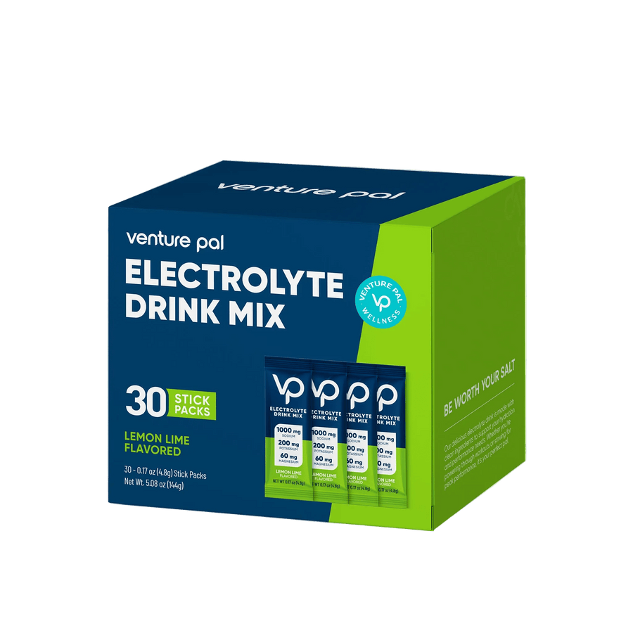 Venture Pal Lemon Lime Electrolyte Drink Mix - 30 Sticks box for hydration in Drinks, Electrolytes, Functional collections