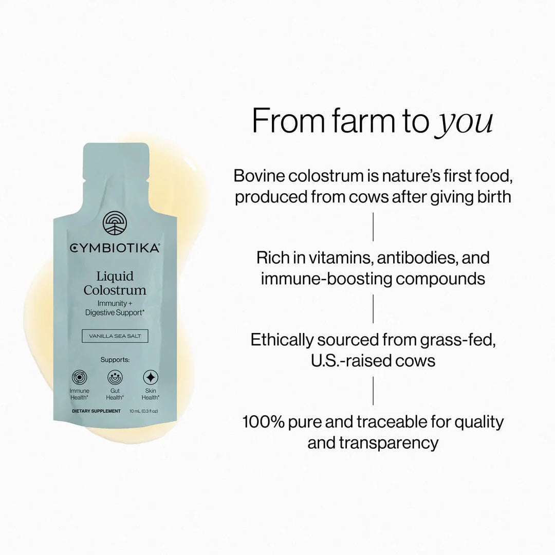 Liquid Colostrum - Vanilla Sea Salt - 26 Pouches - Love Low Carb