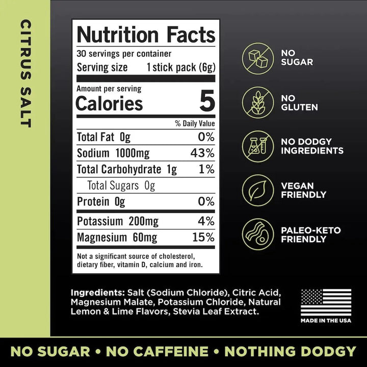 LMNT Citrus Salt Electrolyte Mix - 30 Ct