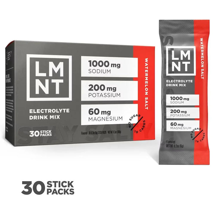 LMNT Watermelon Salt Electrolyte Mix - 30 Sticks