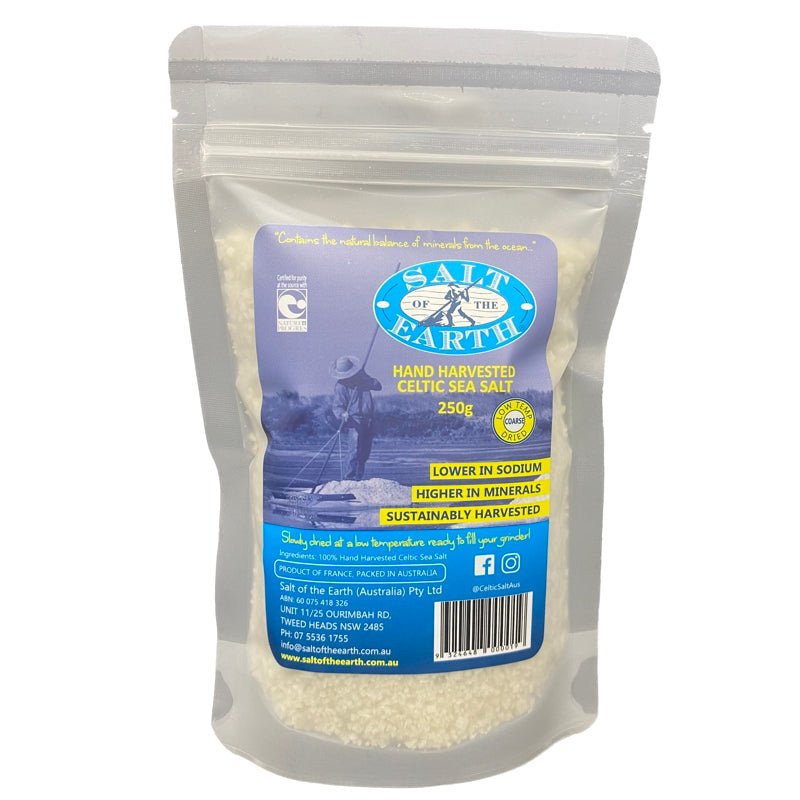 Low Temp Dried Coarse Celtic Sea Salt - 250g - Yo Keto