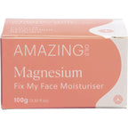 Magnesium Fix My Face Moisturiser - 100g by Amazing Oils in peach and white box from New Arrivals skincare collection