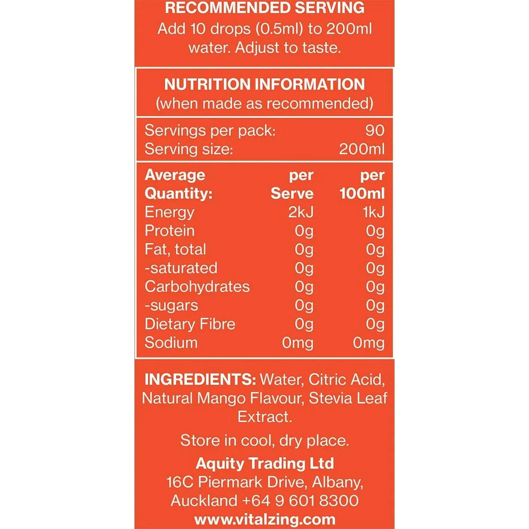 Mango Water Drops - 45ml - Yo Keto