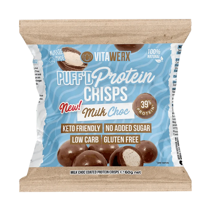 Milk Choc Puff'd Protein Crisps - Yo Keto