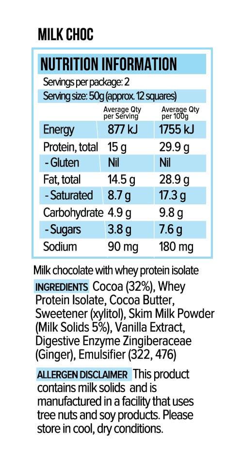 Milk Chocolate Bar - 100g-Chocolate-Yo Keto