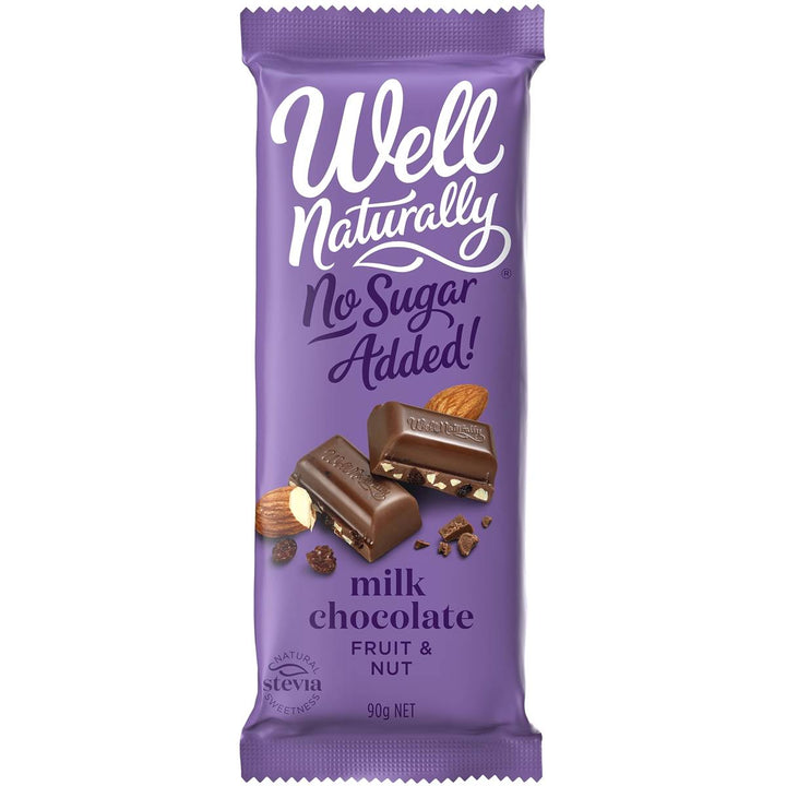 Milk Chocolate - Fruit & Nut - No Sugar Added - 90g - Yo Keto