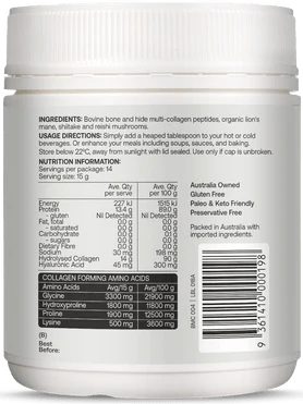 Multi - collagen Protein Peptides - Adaptogen Nootropic Blend - 210g - Yo Keto