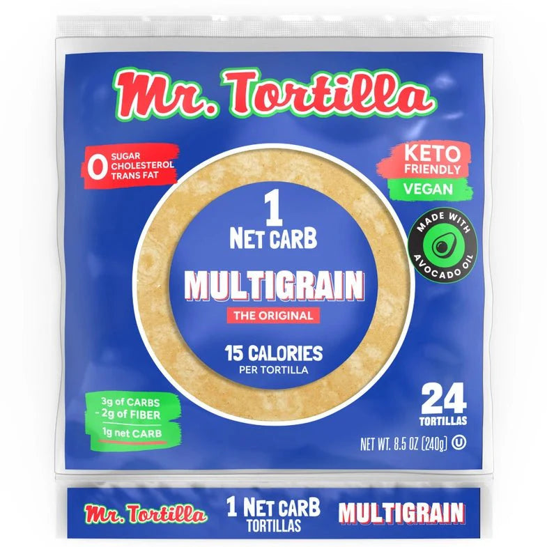 Multigrain Tortilla - 1 Net Carb - 24 Pack - Love Low Carb