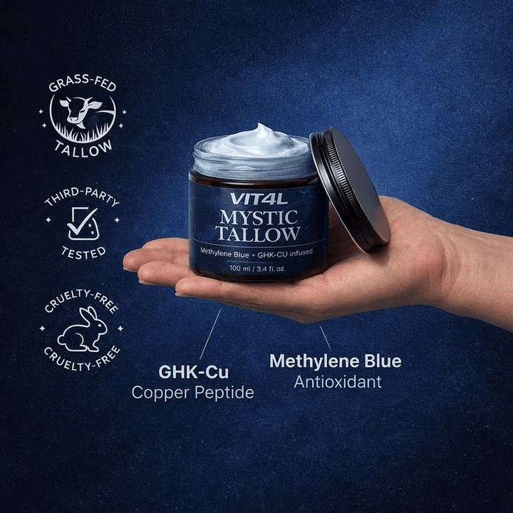 Mystic Tallow Balm - Blue Lotus - Methylene Blue and GHK-Cu Infused - 100ml
