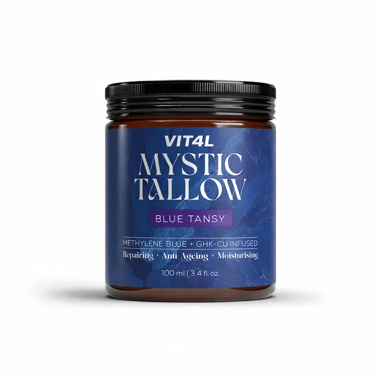 Mystic Tallow Balm - Blue Tansy - Methylene Blue and GHK-Cu Infused - 100ml