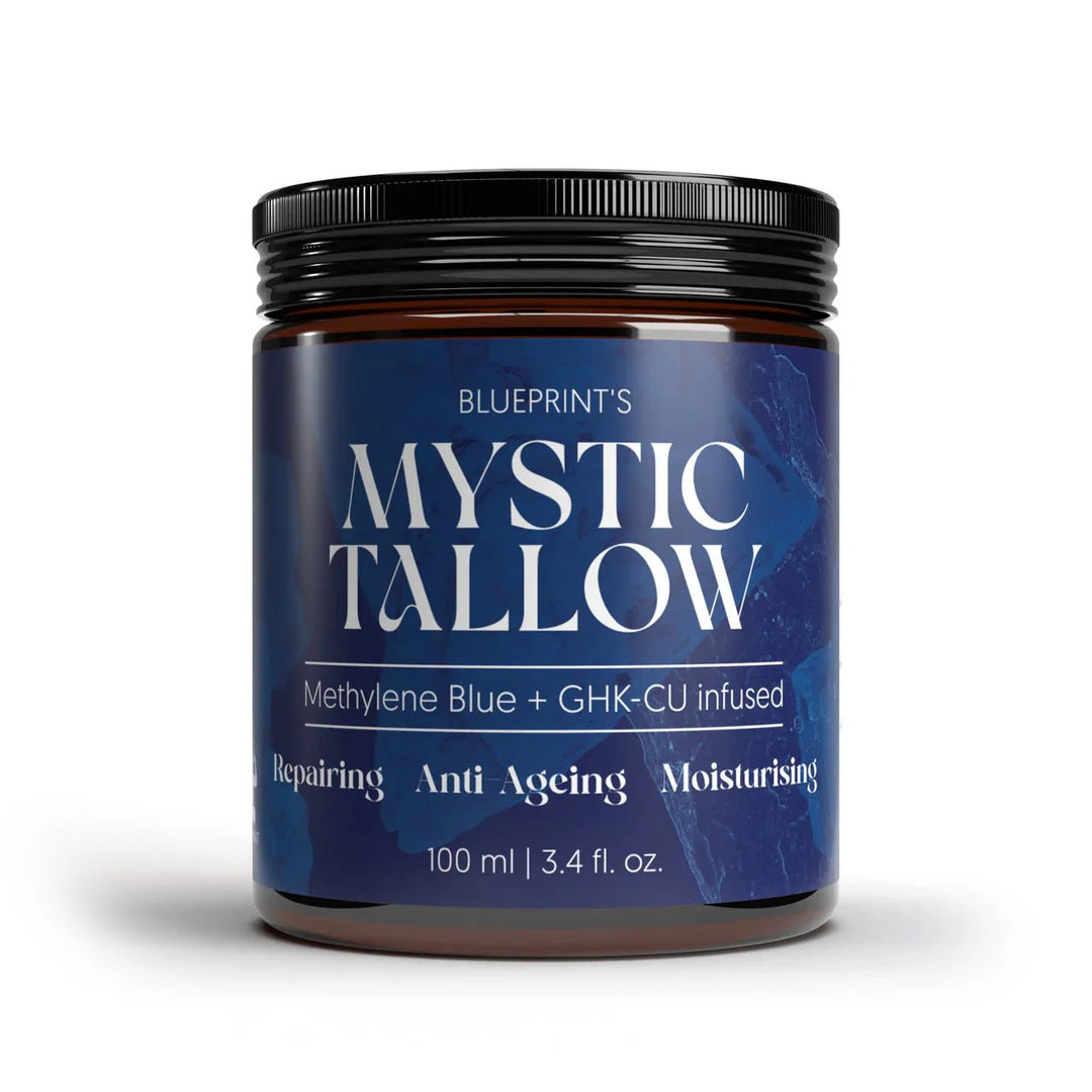 ghk-cu whipped tallow honey balm with methylene blue just got this PR from HealthyDerm, and I have to say they already earned points for calling it for mature skin instead of finding a creative way to call me old. , Meet the Custom Natural Whipped Ghk-cu Copper