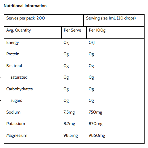Natural Liquid Magnesium - 200ml