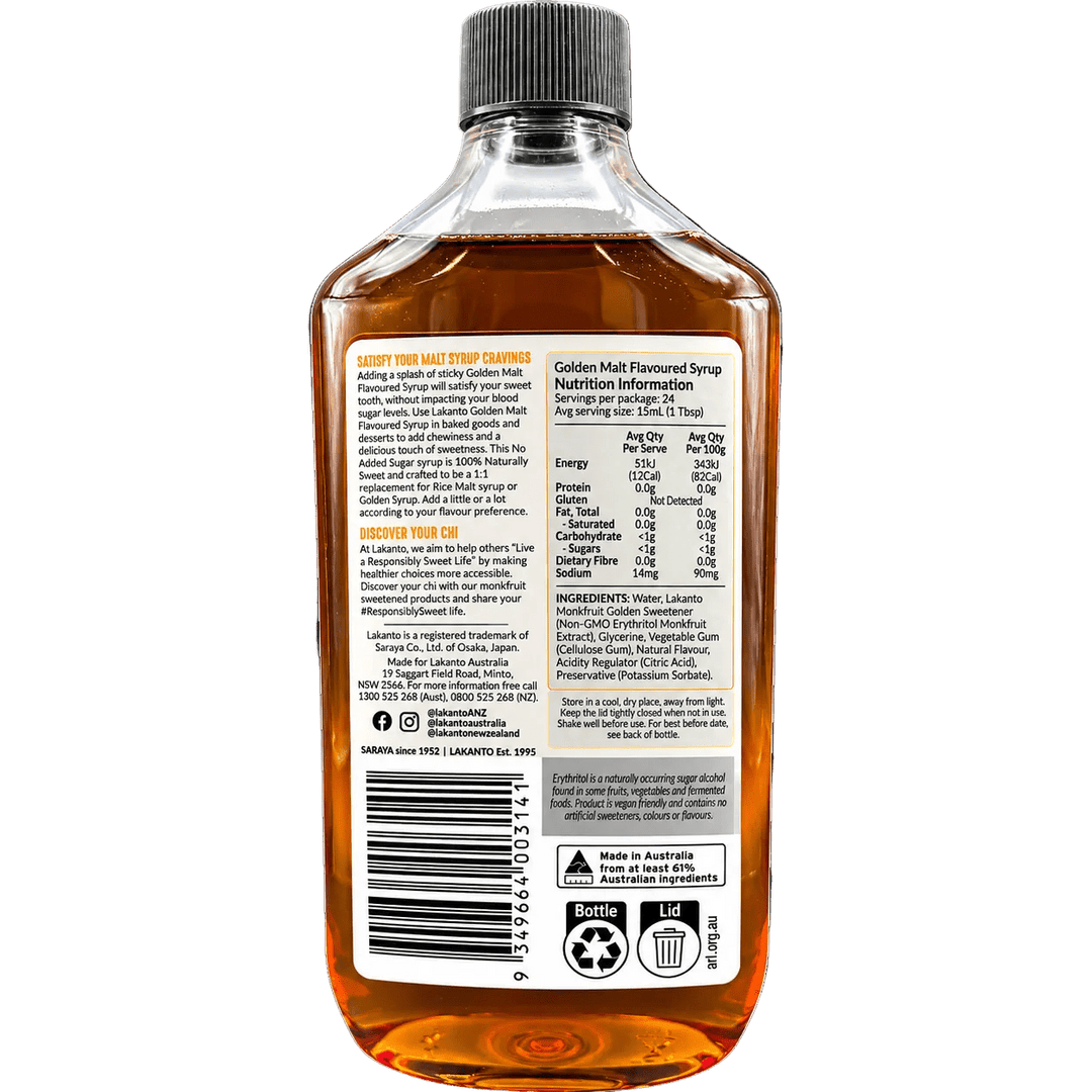 No Added Sugar Golden Malt Flavoured Syrup - 360ml