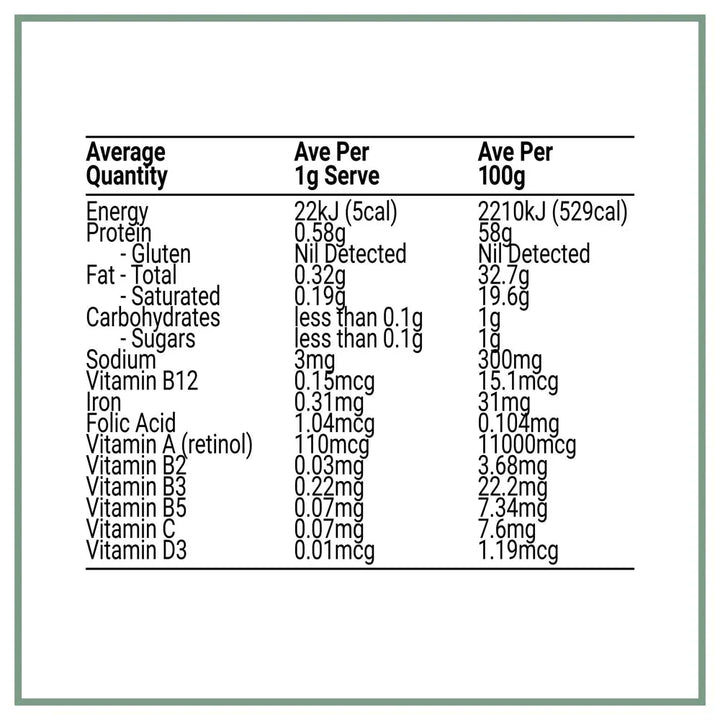 Nose To Tail Multi - Grass Fed Organs - Yo Keto