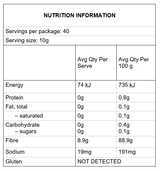 Oat Fibre - Super Fine - 400g - Yo Keto