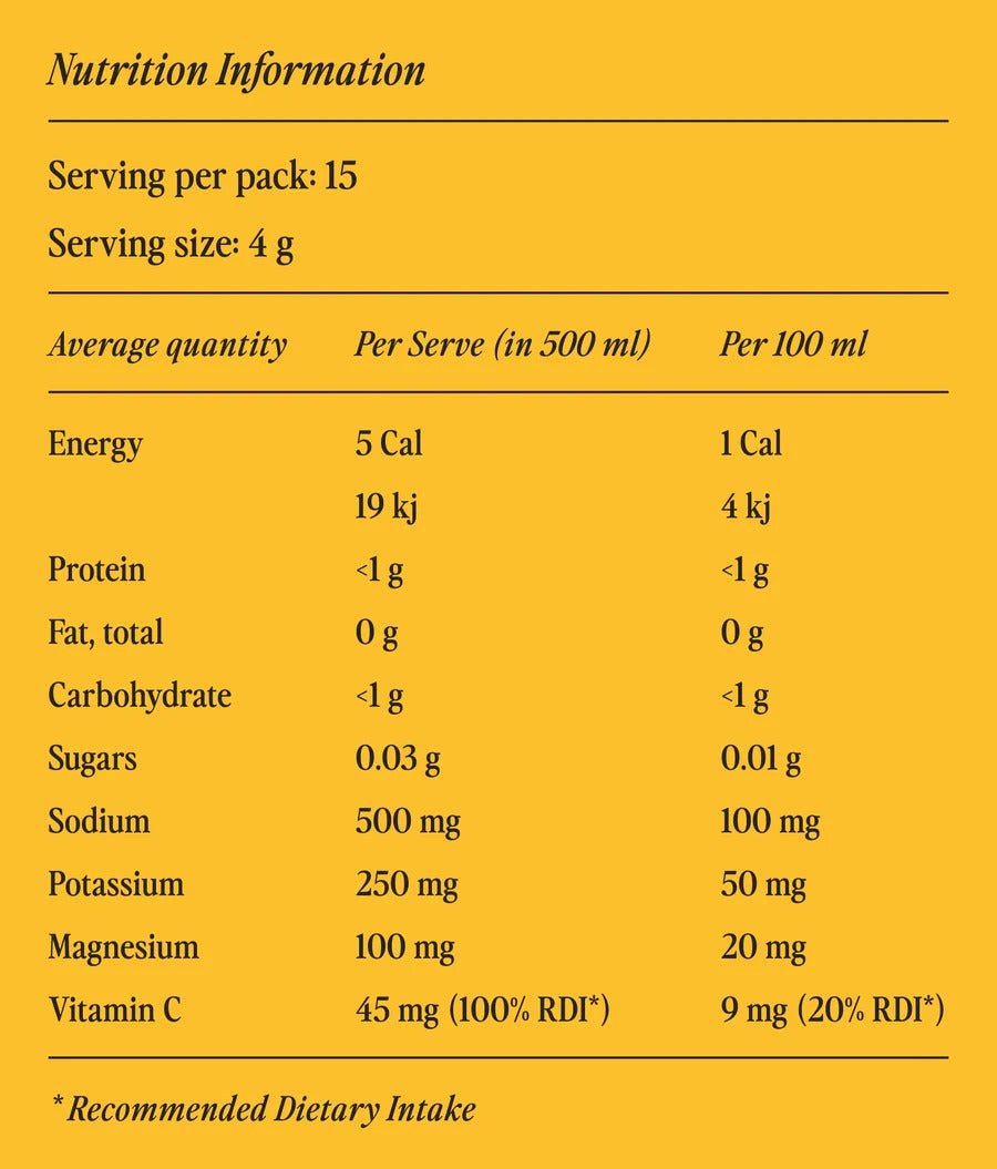 Orange & Mango Electrolyte Powder - 15 Ct