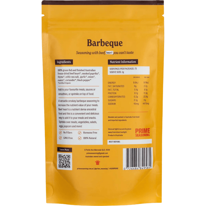Organic Barbeque Seasoning with Beef Heart - 75g