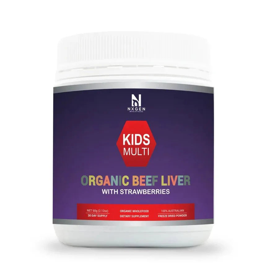 Organic Beef Liver with Organic Strawberry Powder - 60g - Love Low Carb