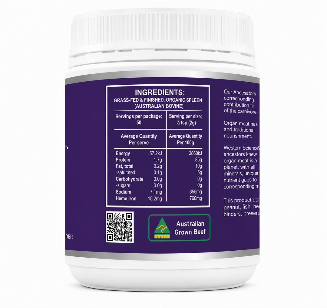 Organic Beef Spleen Powder - 100g