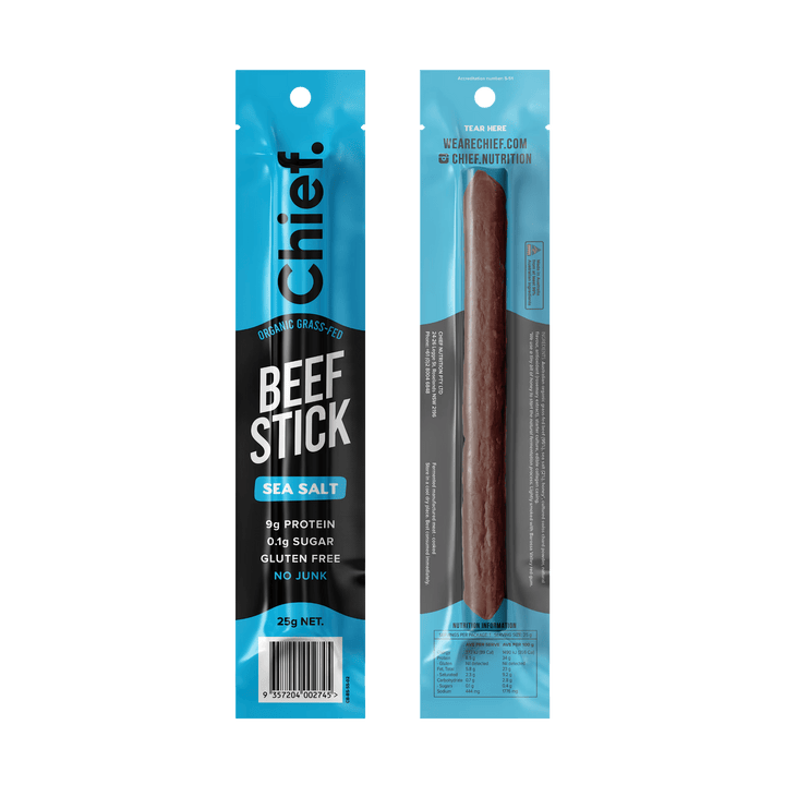 Organic Beef Stick - Sea Salt - 25g