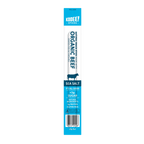 Organic Beef Stick - Sea Salt by KOOEE! in blue and white packaging, keto friendly, gluten free snack stick.