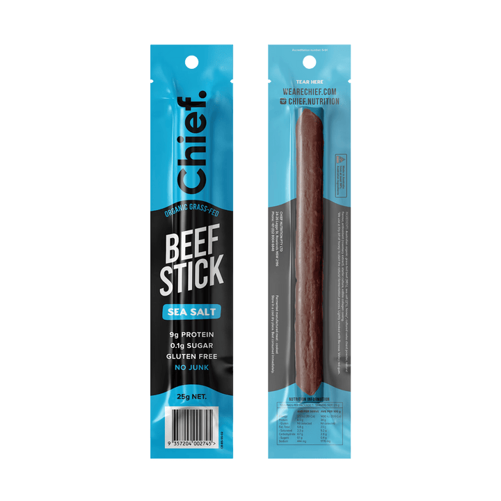 Organic Beef Stick - Sea Salt - Box of 12